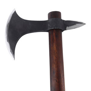 2025 Customized Viking <b>Axe</b> with Damascus Carbon Steel Blade and <b>Wood</b> Handle Black Industrial Hatchet for Camping Whole Sale - Product Image 3