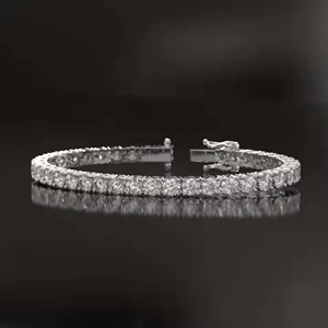 Hip Hop Rappeur Sterling 925 Argent Haut De Gamme Glacé Moissanite Diamant Bracelet De Tennis Personnalisé pour les Femmes - Product Image 6