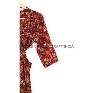 Robe Kimono en soie pour femmes, peignoir élégant à motif solide et vêtements de fête pour la plage, robe de chambre de demoiselle d'honneur - Product Image 3