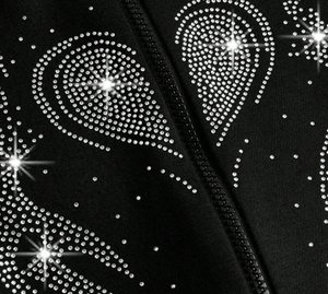 Nouveaux sweats à capuche hiver à motif uni et strass, 100% coton, sur mesure, style streetwear pakistanais, respirant, séchage rapide, décontracté - Product Image 4