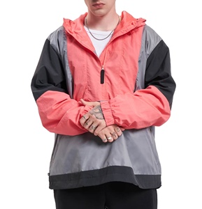 Veste coupe-vent en toile souple respirante et légère pour homme, best-seller 2025, sports de plein air, logo frontal - Product Image 2