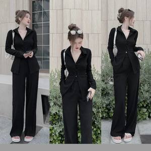 Ensembles longs et chauds pour femmes Prix d'usine Naturel Odm Lavable Emballage personnalisé Vietnam Fabricant Ensemble trier pour fille 2 pièces Sor - Product Image 2