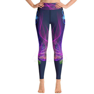 Leggings pour femmes avec logo personnalisé, vêtements de fitness, compression, taille fine, taille haute, pantalon de yoga - Product Image 2