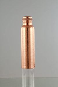 Botella de agua de cobre con beneficios para la salud ayurvédica, botella de 7 Chakras, tapa a prueba de fugas, grabado artístico de metal - Product Image 5