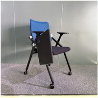 Chaise de formation super pratique, nouveau produit, chaise d'école avec tablette d'écriture, adaptée au bureau ou à l'école