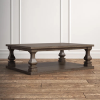 Table basse Modèle de table classique en bois de teck de style antique traditionnel pour les salles de détente et les salons