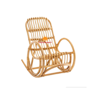 Sillón reclinable de ocio al por mayor, sofá mecedora de madera, sillones cómodos de ratán con almohada, cojín, colchón incluido
