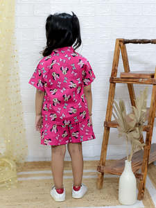 Enfants deux pièces tenue vêtements décontracté fille vêtements ensemble filles coord ensemble enfants 100% coton indien 1-12 ans - Product Image 3