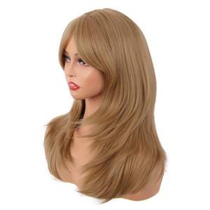 Elegante 27 Rubio Fresa HD Peluca de encaje Temple Remy Peluca de cabello humano - Product Image 3