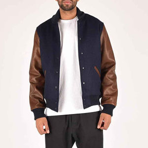 Automne hiver manteau de laine Logo personnalisé Baseball ample 2025 décontracté Letterman Baseball veste université veste pour hommes Varsity veste - Product Image 6