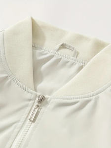 Veste bomber homme à blocs de couleur, logo personnalisé OEM ODM, style tendance, jogging sportif, confort décontracté, service direct - Product Image 4