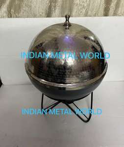 Design admirable décoration de la maison vaisselle de table pot chaud taille personnalisée en acier inoxydable de première qualité avec pot chaud martelé - Product Image 2