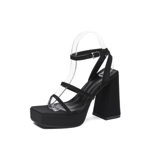 Zapatos Mary Jane de Estilo Francés para Primavera y Verano, Zapatos Planos de Cuero con Suela Gruesa de Estilo Británico Retro, Zapatos de Tacón Alto Dulces y Elegantes - Product Image 1