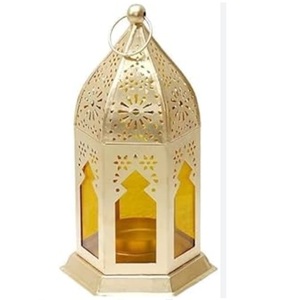 Mini lanterne en métal pour décoration de table, porte-bougie, design artisanal, lanterne décorative en métal, style unique - Product Image 4