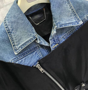 High-Quality Vintage Washed <b>Denim</b> Coat for Fashion Streetwear, Oversized Long Jacket Casual Outerwear for Youth & Adults - Product Image 3