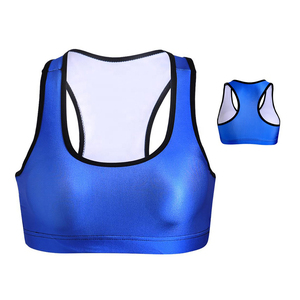 Soutien-gorge de sport pour femme, imprimé par sublimation personnalisée, design simple, maintien élevé, logo frontal, en Spandex/nylon, séchage rapide, respirant - Product Image 6