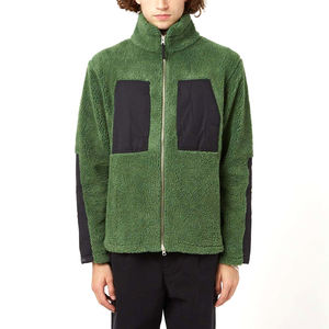 Veste Sherpa pour hommes, logo personnalisé, vêtements chauds d'hiver décontractés à col montant, grande taille, professionnel, rue principale, vente à chaud - Product Image 1