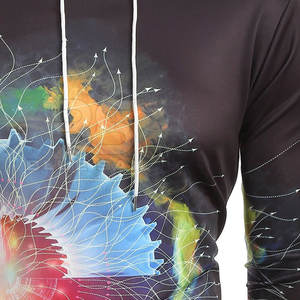 Sudaderas con capucha de sublimación de estilo clásico 2025, suministro de fábrica, ropa de calle superventas para hombre, sudaderas con capucha estampadas teñidas lisas a la venta - Product Image 4