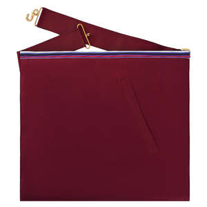 Delantal cuadrado de algodón hecho a mano con ribete de arcoíris y triángulos bordados, delantal cuadrado para manualidades - Product Image 4