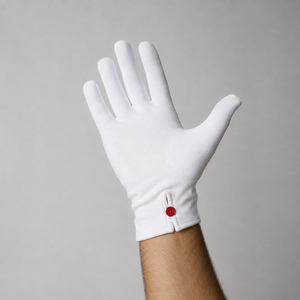 Guantes transpirables de verano para conducir, para hombres y mujeres, de algodón blanco, ajuste cómodo - Product Image 6