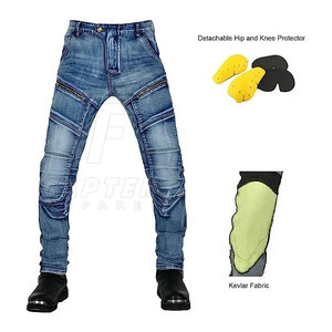 Vente en ligne de pantalons jeans moto style unique 2025 Pantalons jeans moto respirants pour hommes - Product Image 4