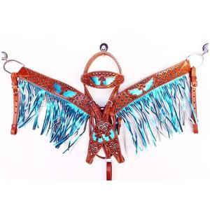 Cuello de pecho de cabeza occidental con hebilla de latón-SS con diseño personalizado de cabeza de Cuero Crudo Occidental al precio más bajo - Product Image 6