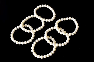 Natural Semi Precious Quality Mop Star 8mm Round <b>Healing</b> <b>Bracelet</b> for Meditation Jewelry - Product Image 2