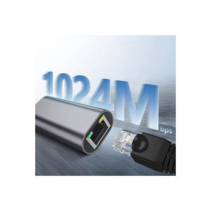 Adaptador Ethernet Gigabit de Alta Velocidad Netzy QG04, Cable Tipo-C a RJ45, 1024 Mbps, 22 cm, Nuevo, Convertidor de Red para Computadora - Product Image 3