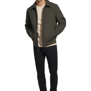 Men's Winter Canvas Bomber Jacket-Customizable Colors & Front Logo Eco-Friendly Windproof Wholesale Available - Product Image 3