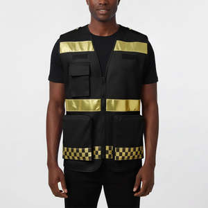 เสื้อกั๊กนิรภัยแบบตาข่ายพิมพ์โลโก้ได้ มาตรฐาน ANSI Class 2 กันน้ำ ไฟ LED กระพริบ มีกระเป๋า ดีไซน์ใหม่ สะท้อนแสงมองเห็นได้ชัดเจน ป้องกันภัยส่วนบุคคล - Product Image 1