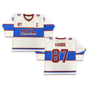 Maillot de hockey sur glace en maille personnalisable de la meilleure qualité vêtements de sport OEM OEM logo brodé personnalisé impression d'uniformes d'équipe pour adultes - Product Image 5