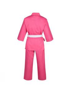 2025 Custom OEM Pink Karate Suits Martial Arts Uniforms YasinWears Adult Cotton Karate Suit Medium <b>Weight</b> Elastic <b>Trousers</b> - Product Image 6