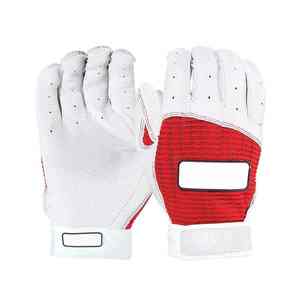 Gants de frappe de baseball en cuir véritable personnalisables haute performance, équipement durable pour le terrain, manchette courte, gants pour droitiers et gauchers - Product Image 1