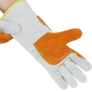 Gants de soudage en cuir de vachette de haute qualité, antidérapants, résistants à la chaleur, pour usage extérieur, personnalisables, fabriqués au Pakistan, vente en gros - Product Image 3