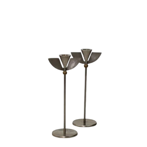 Candelabro Diseño clásico Portavelas de hierro metálico Negro Acabado antiguo Nueva llegada 2025 Venta caliente Exportador indio - Product Image 6