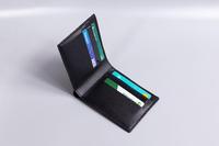 Dompet Lipat Pria Minimalis Kulit Asli Tipis Model Vintage dengan Kantong Koin dan Tempat Kartu LBW-0311