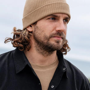 Bonnets de haute qualité pour hommes, couleur jaune, bonnet en tricot chaud d'hiver, bonnet à revers doux et chaud, bonnets de ski avec taille personnalisée - Product Image 3