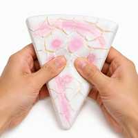 Jouet Squishy en forme de tranchette de pizza, coque croustillante, jouet anti-stress