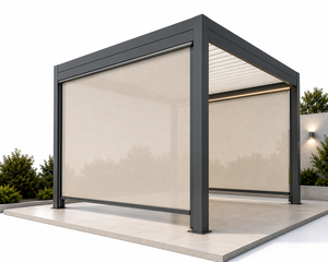 Pérgola Bioclimática Personalizable de Diseño Moderno, Retráctil, Impermeable, Resistente a la Putrefacción, con Recubrimiento de Polvo, Aleación de Aluminio Ecológica - Product Image 1