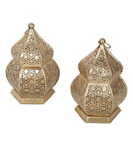 <b>Brass</b> Gold <b>Lanterns</b> for Living Rooms Modern Handmade <b>Lanterns</b> Home Decorations Candle Light Dinner - Product Image 4