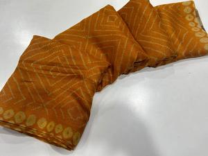 ผ้าลินินพิมพ์ลาย kalamkari Saree กับ bandhani pallu พู่แฟนซีและเสื้อเข้าชุดสำหรับสไตล์ชาติพันธุ์และปาร์ตี้ - Product Image 5