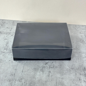 Scatola Personalizzata per Alimenti con Coperchio Trasparente, 5 Pezzi 25x20x7cm, Nera o Bianca, <span class=keywords><strong>Perfetta</strong></span> per Biscotti e Cioccolatini - Product Image 2