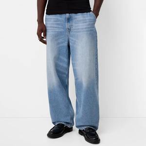 กางเกงยีนส์วินเทจทรงตรงสไตล์ลำลองสำหรับผู้ชาย ราคาดีที่สุด ผ้าเดนิมฟอกสีแบบดิสเทรส ระบายอากาศได้ดี ทรงหลวมเท่ห์ - Product Image 1