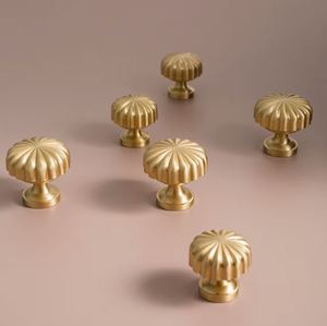 Modern solid <b>brass</b> knob <b>pull</b> <b>drawer</b> cabinet for home dresser door cabinet furniture decorative kitchen wardrobe handle knobs - Product Image 1