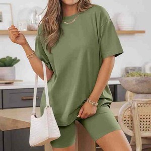 OEM Logo personnalisé été manches courtes deux pièces femmes mariage demoiselle d'honneur pyjamas ensemble 2 pièces femmes - Product Image 2