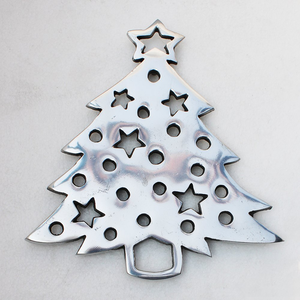 Sculpture décorative d'arbre direct d'usine pour la décoration à la maison Accent de statue en métal fait à la main pour la table de bureau de vitrine de noël - Product Image 5