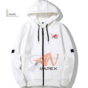 เสื้อฮู้ดมีซิปสำหรับผู้ชายเสื้อสเวตเชิ้ตผ้าฝ้ายพิมพ์โลโก้ตามสั่งสำหรับฤดูหนาว - Product Image 2