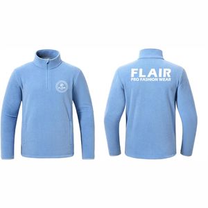 Chaqueta Polar Técnica de Invierno para Hombre con Logotipo Personalizado del Fabricante, Chaqueta Casual con Cierre de Cremallera de un Cuarto, Cortavientos, Bordada - Product Image 4