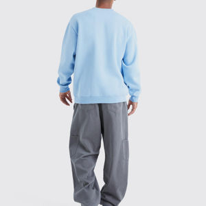 Sweat-shirt à col rond pour homme, streetwear tendance, sweat-shirt en coton surdimensionné pour homme, sweat-shirt en molleton français, prix bas - Product Image 3