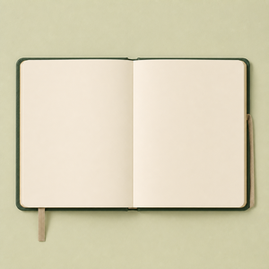 Diario Personalizzato LABON Panther in Pelle PU Verde Foresta con Copertina Rigida, Stelle in Lamina d'Oro e Bordi Dorati Arancione Bruciato - Product Image 2